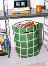 Cesto Nobodinoz Vibes- Verde e Branco